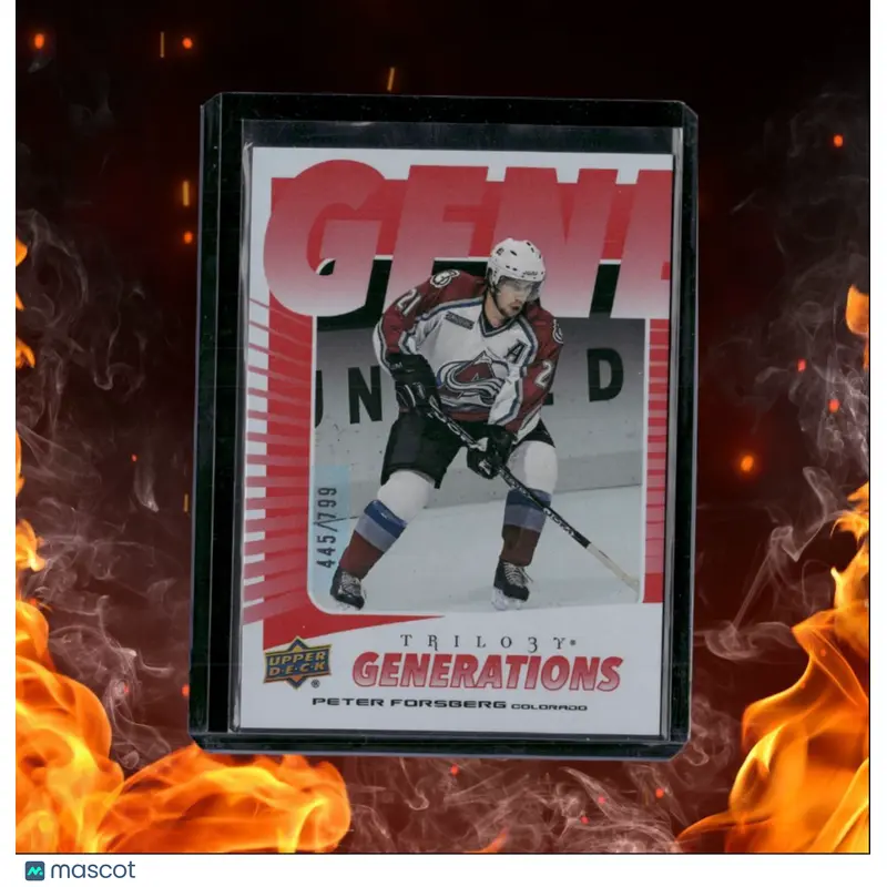 2023-24 Upper Deck Trilogy Peter Forsberg Generations Red 445/799 #TG-11A