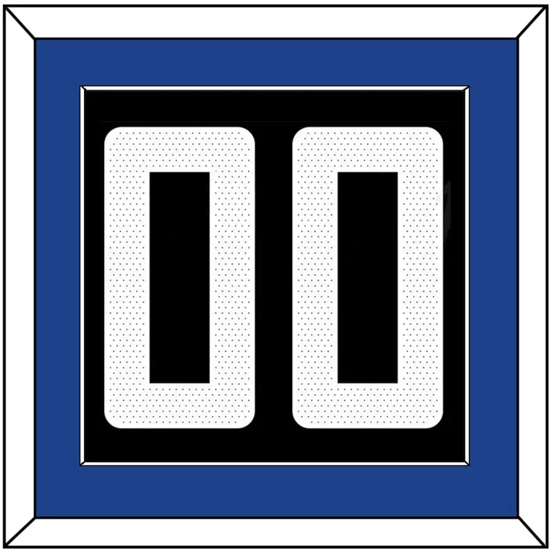 Los Angeles Number - Black Statement (2017-2022) - Single Mat 2