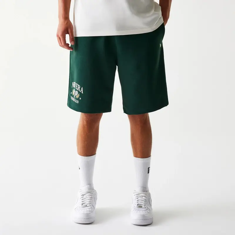 New Era Front Logo Dark Green Shorts