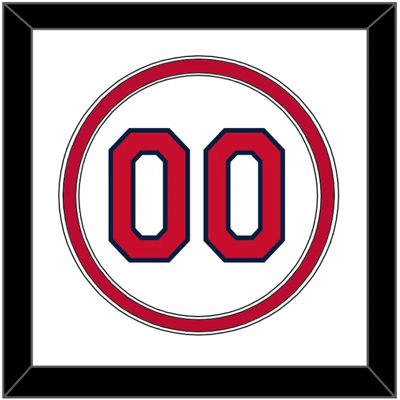 Cleveland Number - Home White (2012-2021) - Double Mat 2