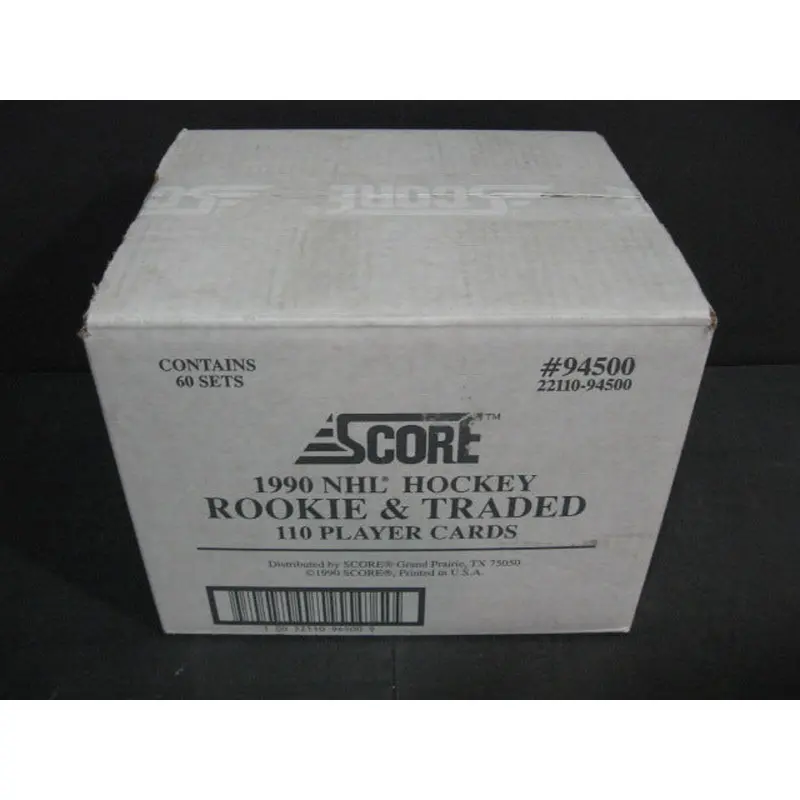 1990/91 Score Hockey Rookie & Traded Factory Set Case (60 Sets)