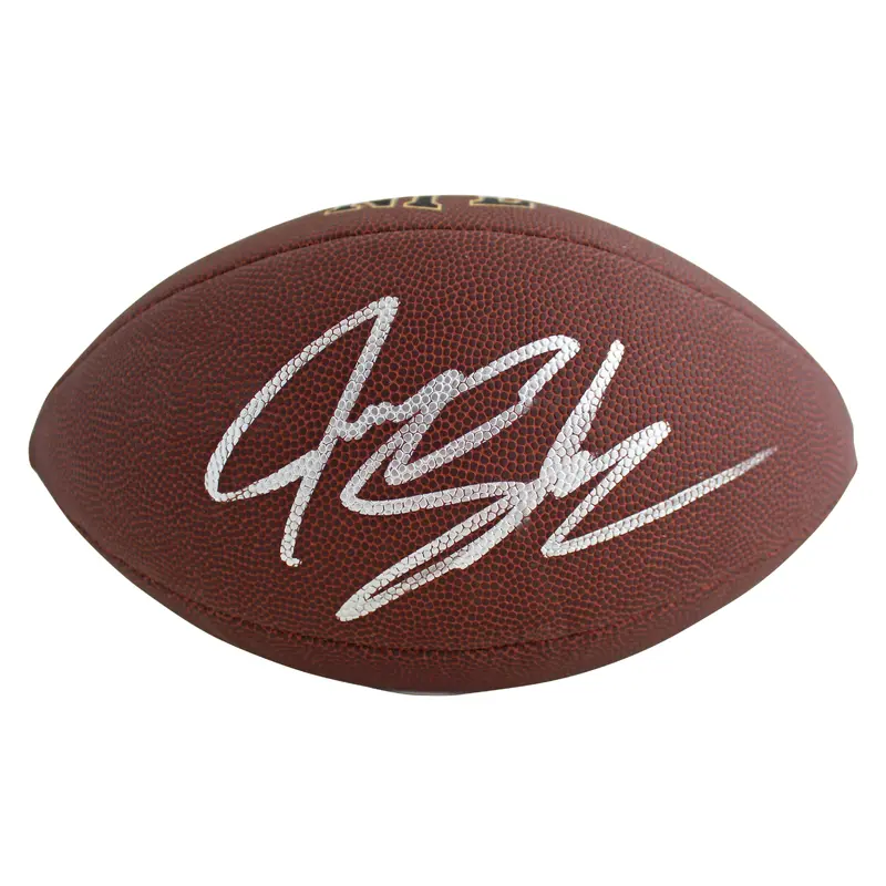 Giants Jeremy Shockey Authentic Signed Super Grip Nfl Football BAS Witnessed