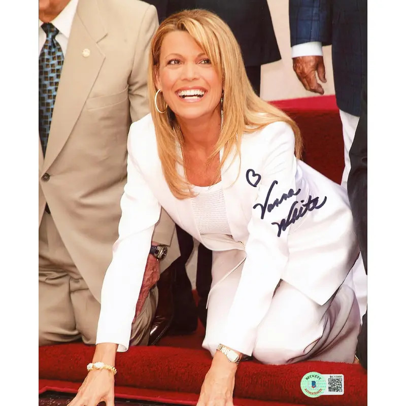 Vanna White Wheel of Fortune Authentic Signed 8x10 Photo BAS #BC13998