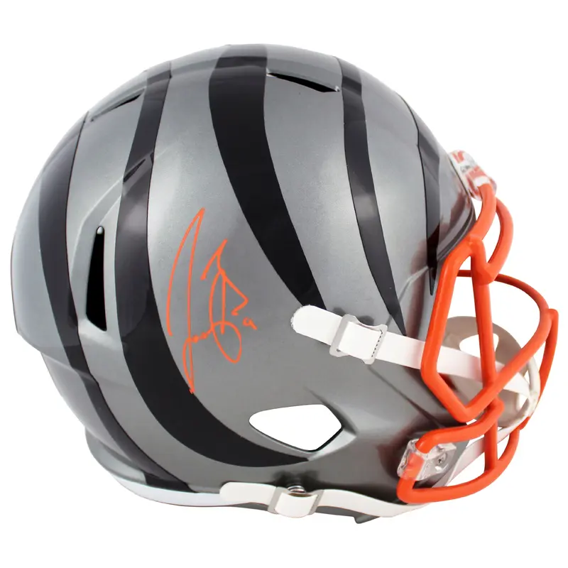 Bengals Joe Burrow Signed Flash Full Size Speed Rep Helmet Fanatics #LG20403056