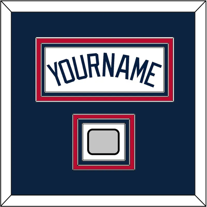 Atlanta Name & World Series Jersey Patch - Home White - Triple Mat 3