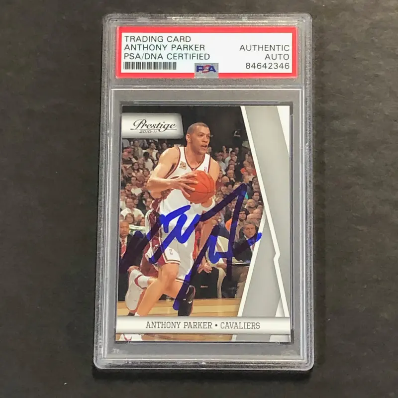 2010-11 Panini Prestige #19 Anthony Parker Signed Card AUTO PSA Slabbed Cavaliers