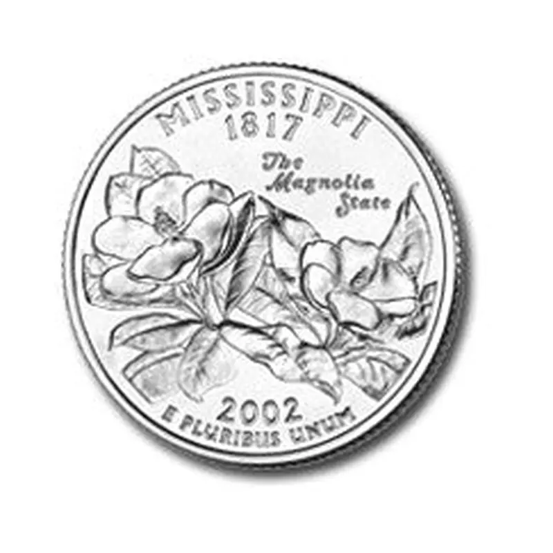 Mississippi State Quarter #20 (2002)- P uncirculated - us mint