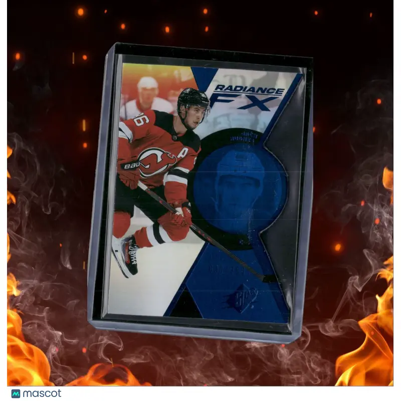 2023-24 Upper Deck SPx Jack Hughes Radiance FX Blue 030/299 #RFX-21