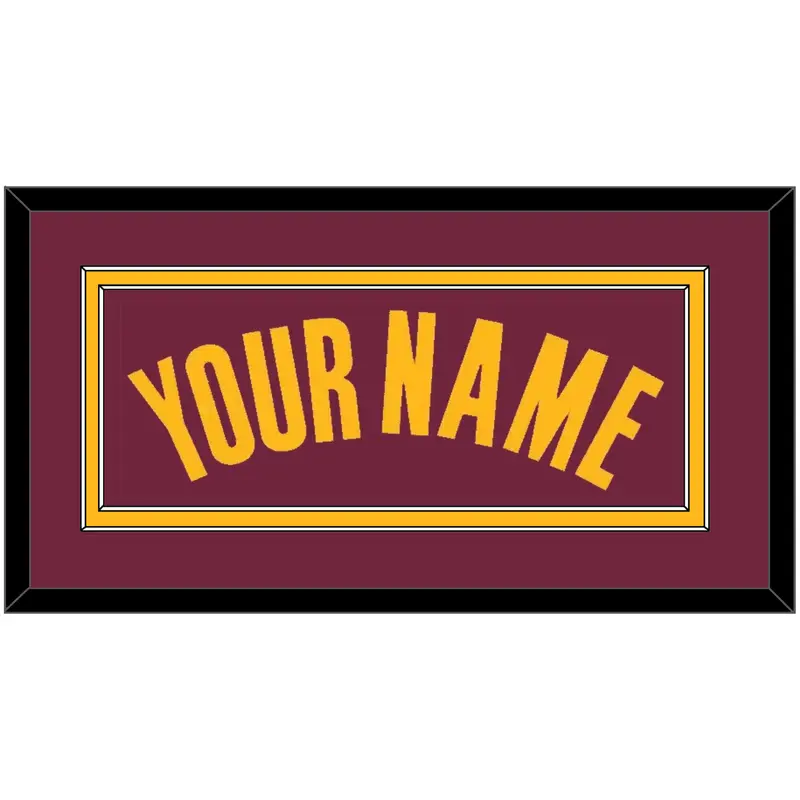 Cleveland Name - Road Red (2010-2017) - Double Mat 2