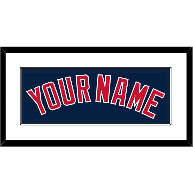 Boston Name - Alternate Road Blue - Single Mat 1