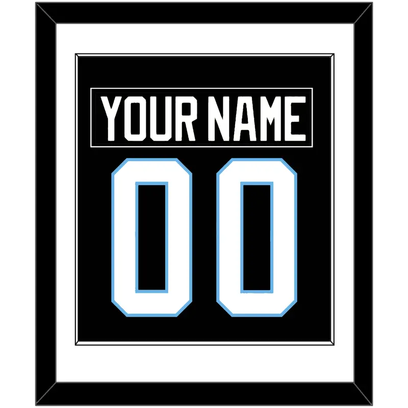 Utah Nameplate & Number (Back) Combined - Home Black - Single Mat 1