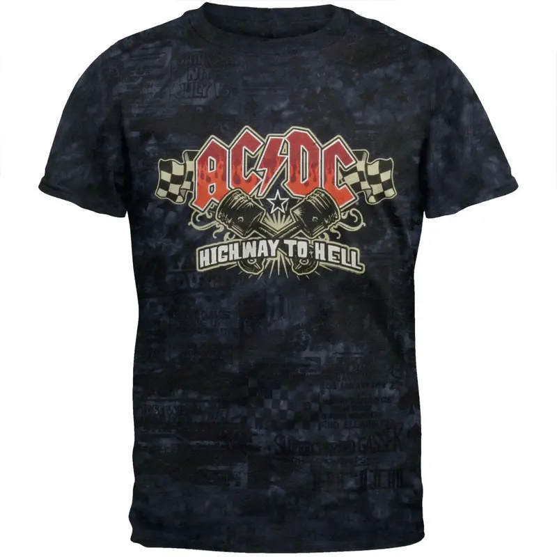 AC/DC - Piston Tie Dye T-Shirt