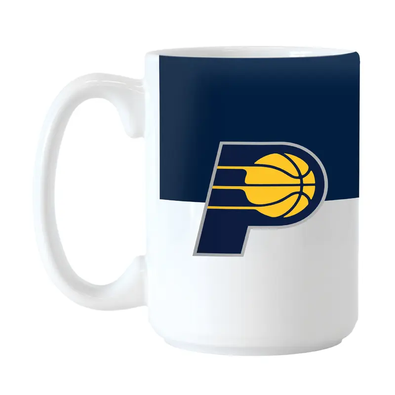 Indiana Pacers Color Block 15 oz Sublimated Mug