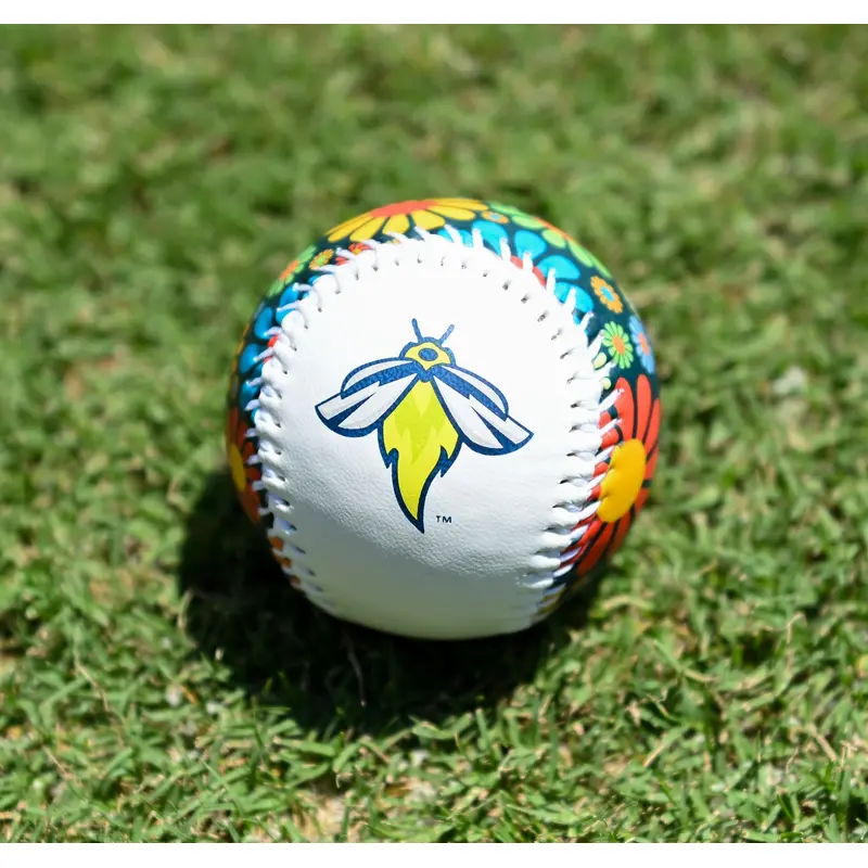Fireflies Colorful Flower Baseball