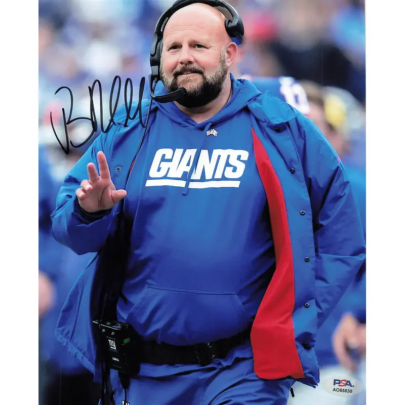 Brian Daboll signed 8x10 photo PSA/DNA Autographed New York Giants Head Coach