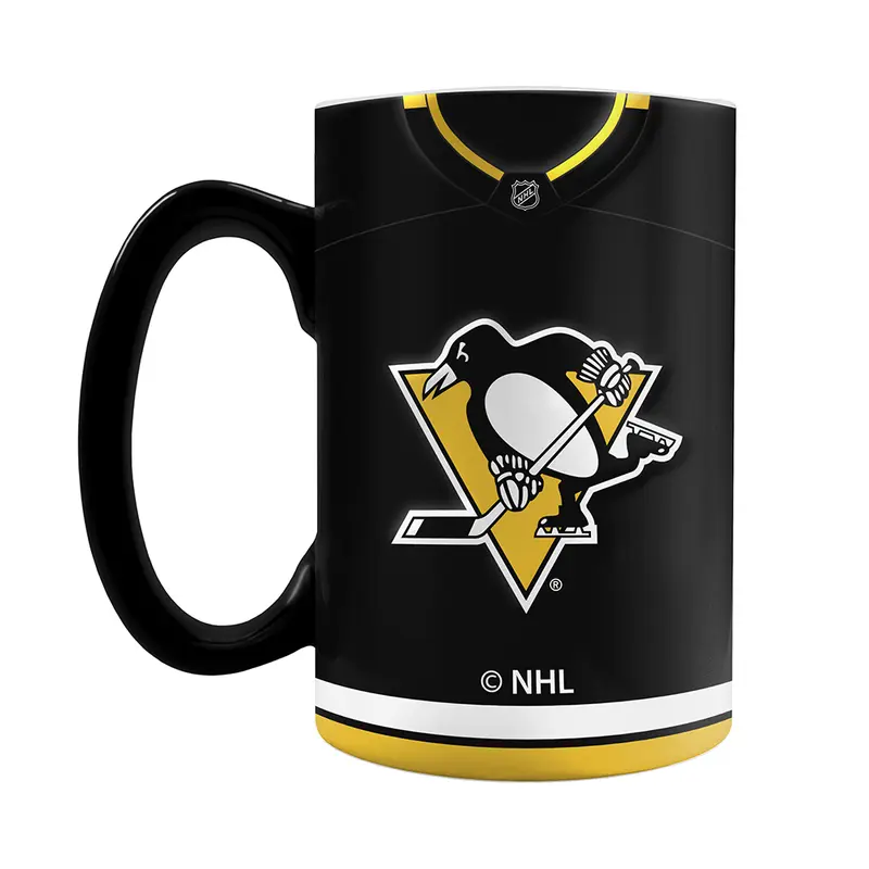 NHL Pittsburgh Penguins Jersey Style Sculpted Mug (20 oz)