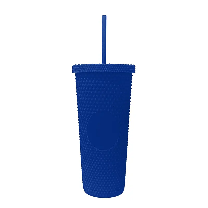 Plain Royal 24oz Studded Tumbler