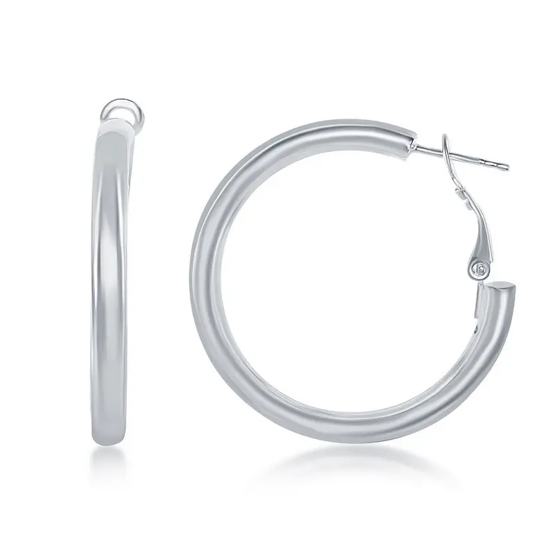 Sterling Silver Hoop Earrings