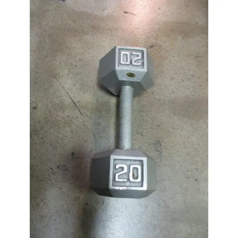 Used 20LB Cause Iron Hex Dumbbell
