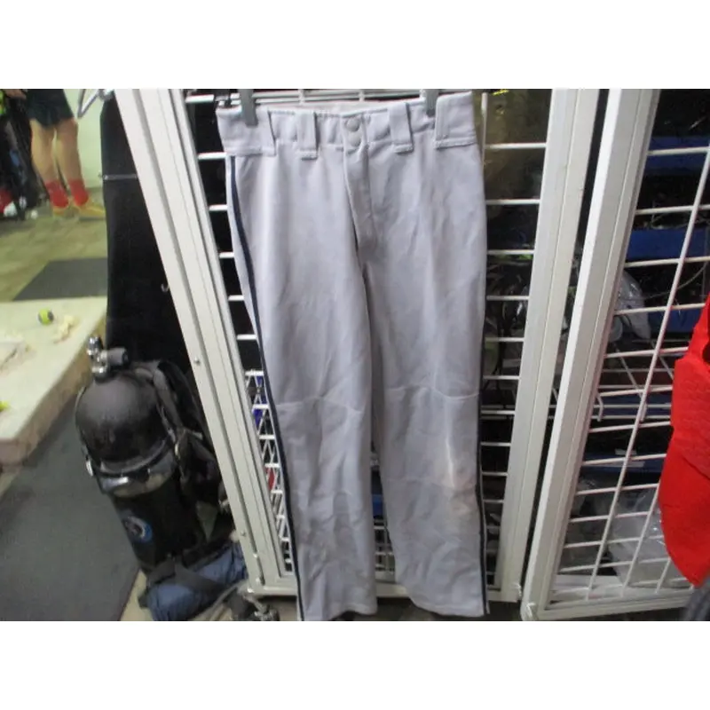 Used Easton Grey w/ Piping Open Bottom Pants Size Youth XL
