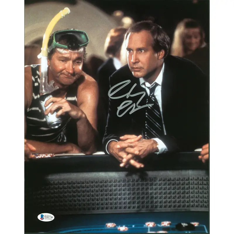 Chevy Chase Vegas Vacation Authentic Signed 11x14 Photo Autographed BAS #WD27781
