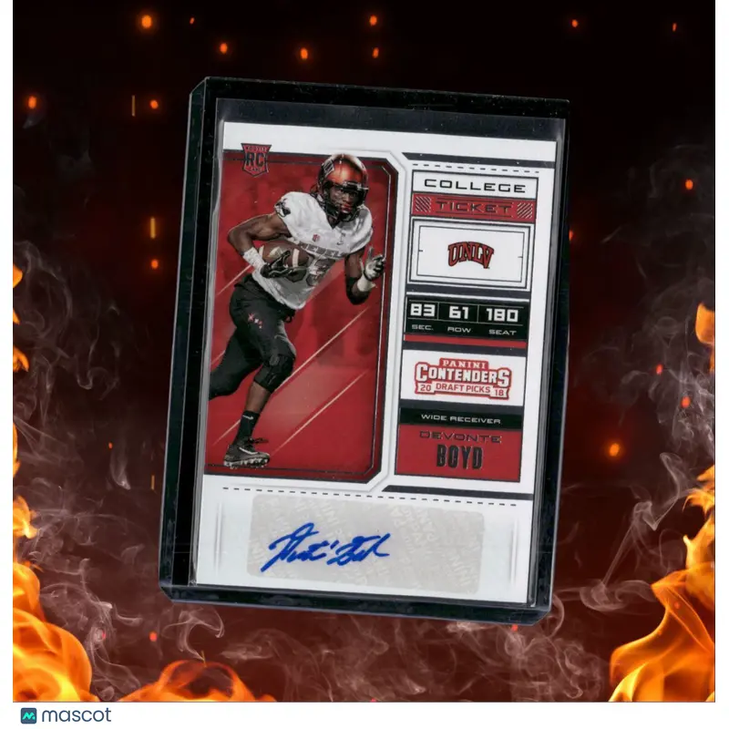 2018 Panini Contenders Draft Picks Devonte Boyd College Ticket Rookie Auto #152