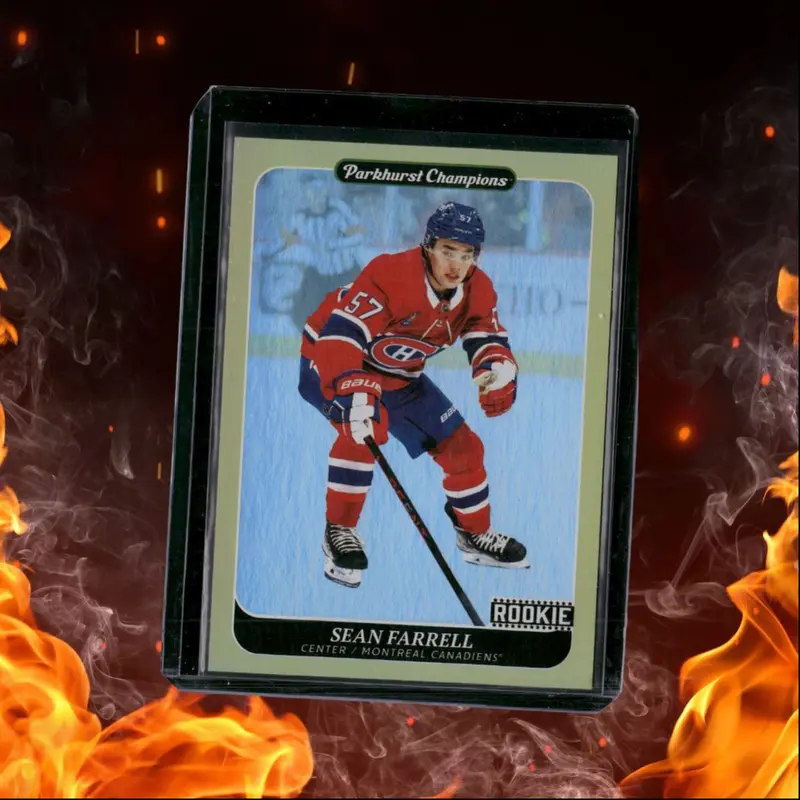2023-24 Parkhurst Champions Sean Farrell Gold Rainbow SP Rookie #241