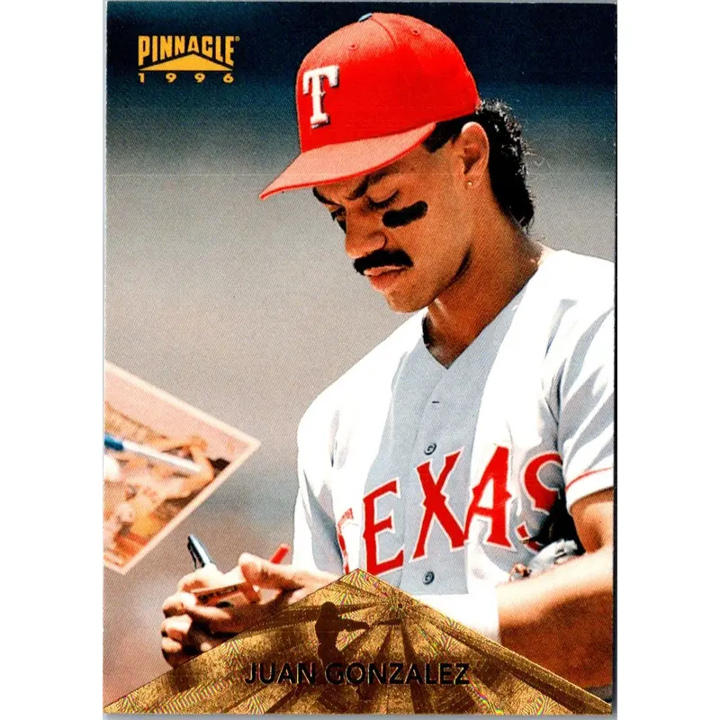 1996 Pinnacle Juan Gonzalez #38