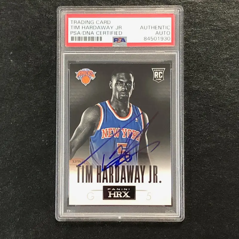 2013 PANINI HRX #22 Tim Hardaway Jr. Signed Card AUTO PSA Slabbed RC Knicks