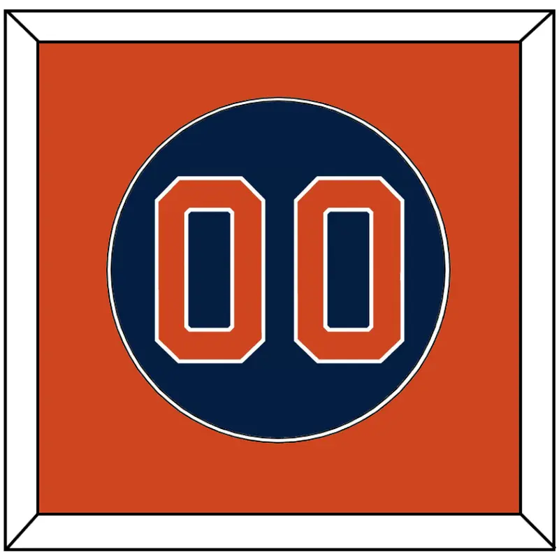 Houston Number - Alternate Blue - Single Mat 2