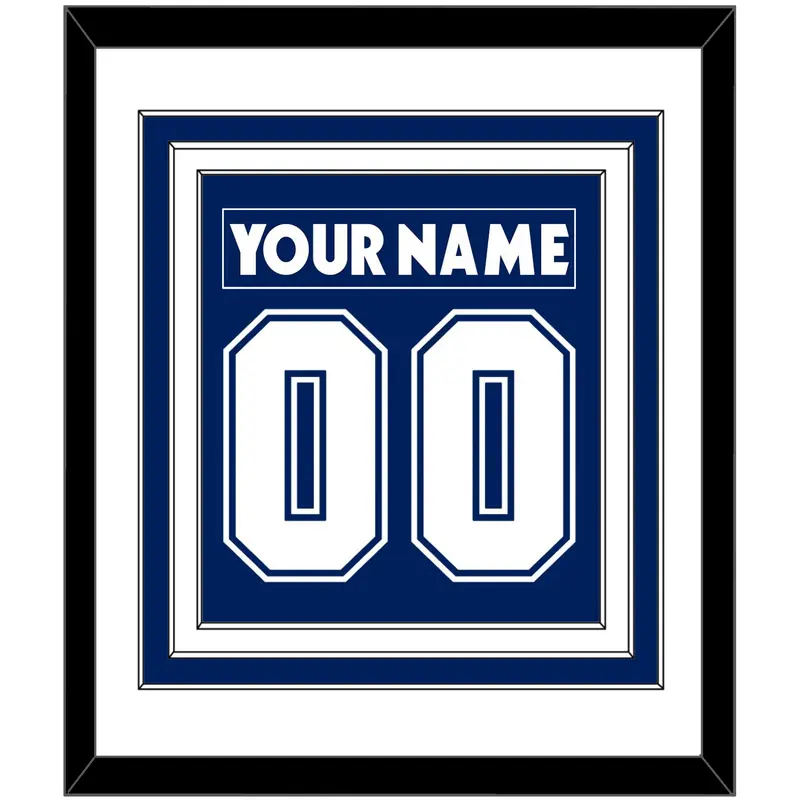 Toronto Nameplate & Number (Back) Combined - Home Blue (2007-2010) - Triple Mat 1
