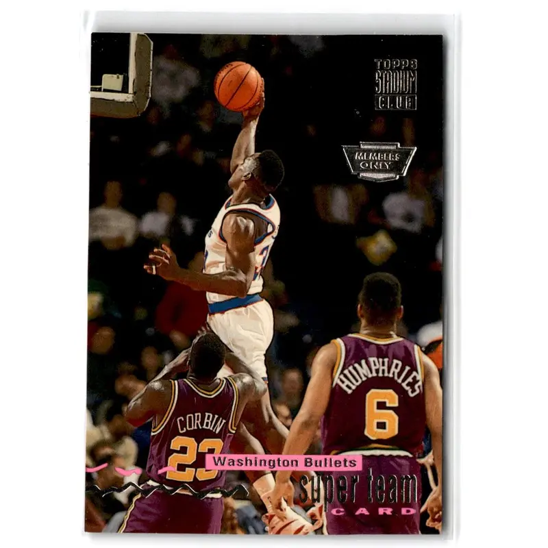 1993 Stadium Club Super Teams Members Only Washington Bullets #27