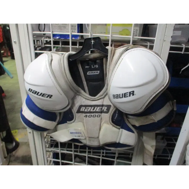 Used Bauer SP4000 Shoulder Pads Adult Size Large - missing velcro