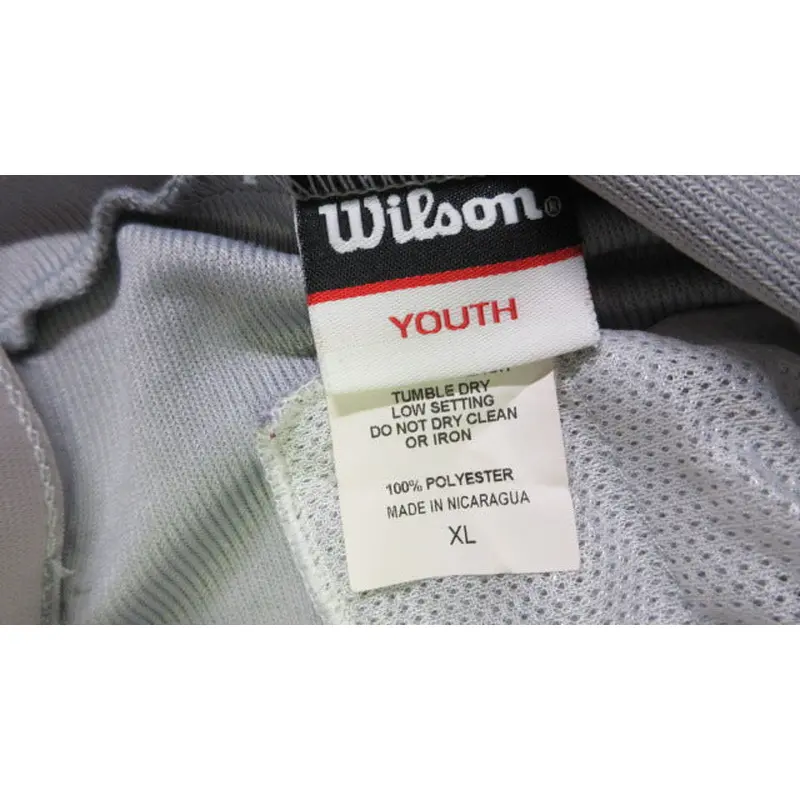 Used Wilson White Baseball Pants W/ Elastic Bottoms Size Youth XL