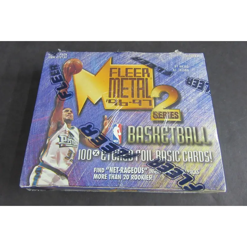 1996/97 Fleer Metal Basketball Series 2 Box (Retail)