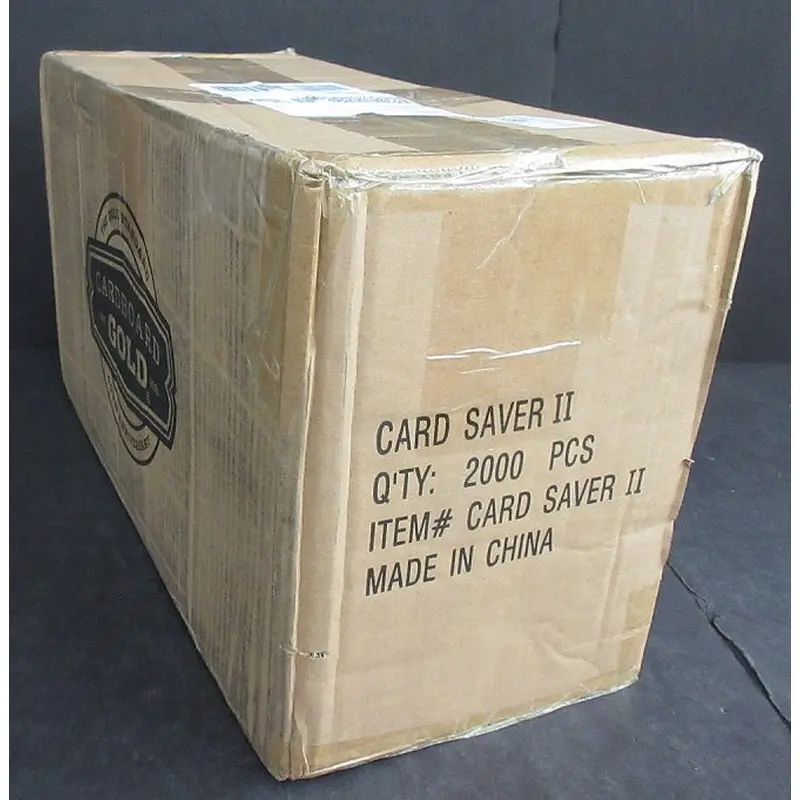 Cardboard Gold Card Saver II Case (10/200 Count)
