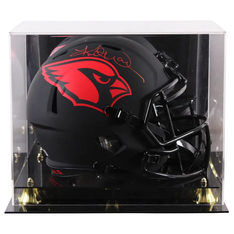 Cardinals Kurt Warner Signed Eclipse Full Size Speed Rep Helmet W/ Case BAS Wit