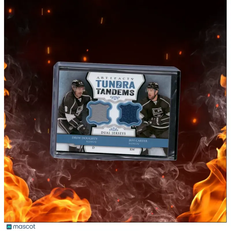 2013-14 Upper Deck Artifacts Drew Doughty / Jeff Carter Tundra Tandems Jersey
