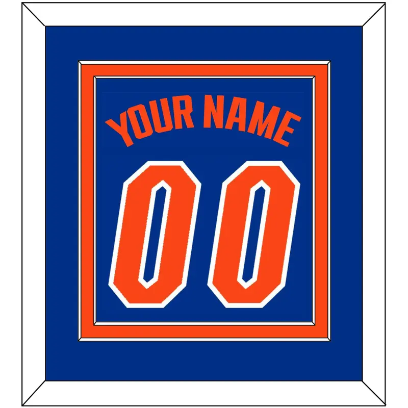 Florida Basketball Name & Number - Road Blue (2017-2018) - Double Mat 2