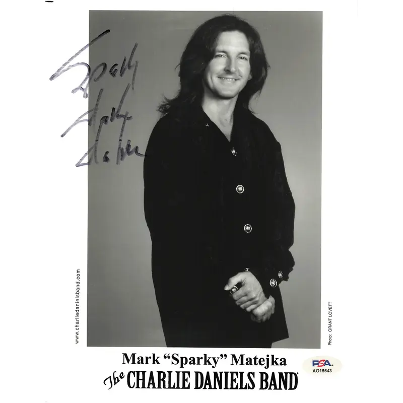 Mark "Sparky" Matejka signed 8x10 photo PSA/DNA Autographed The Charlie Daniels Band