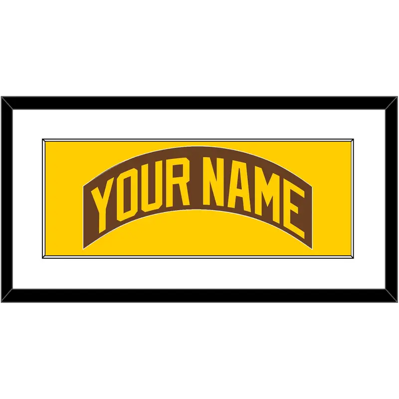 San Diego Nameplate - Road Brown (1980-1984) - Single Mat 1