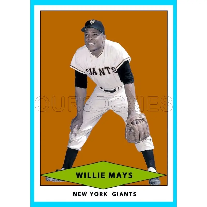Willie Mays 1954 Red Heart Custom Card - 4052