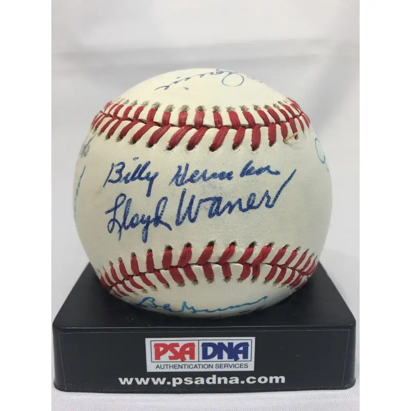 Beautiful 1975 HOF Induction Day Signed Baseball PSA DNA COA 24 Sigs Stan Musial