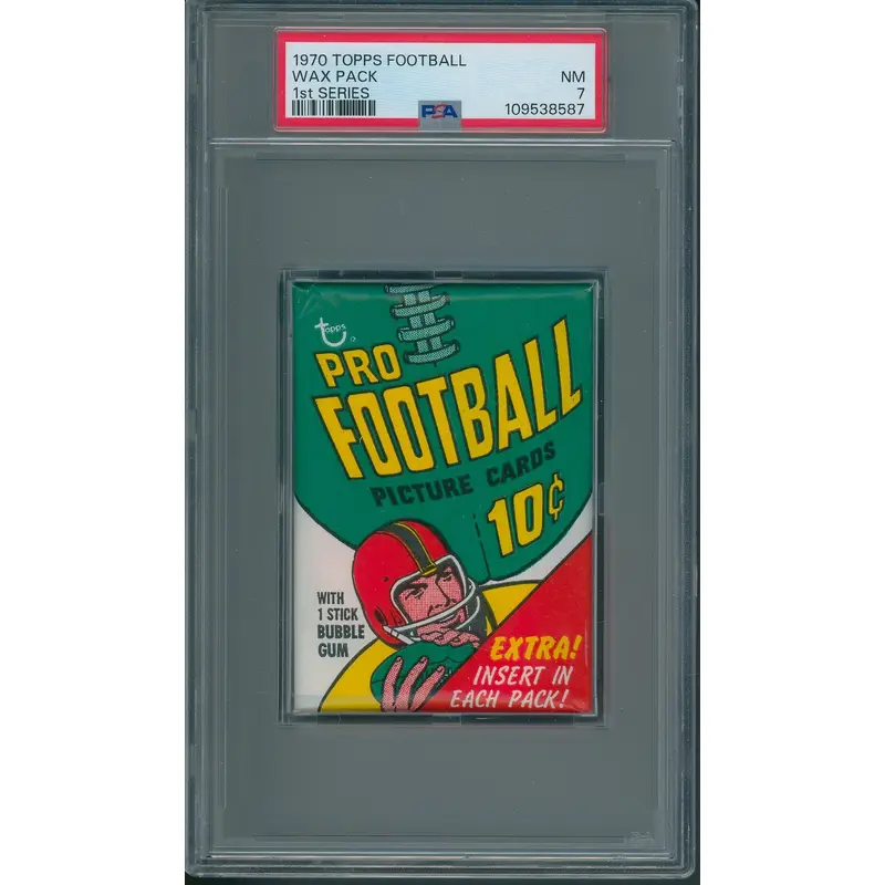 1970 Topps Football Unopened 1st Series Wax Pack PSA 7 *8587