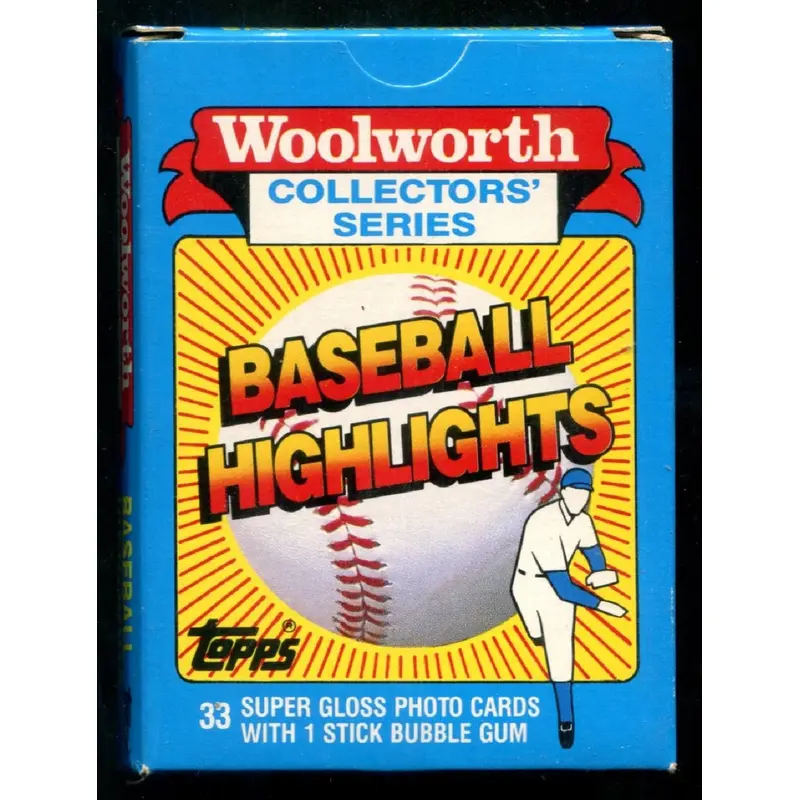 1988 Topps Baseball Woolworth Baseball Highlights Factory Set