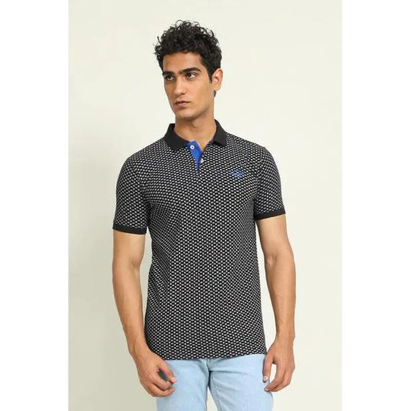 Black CGR Printed Polo