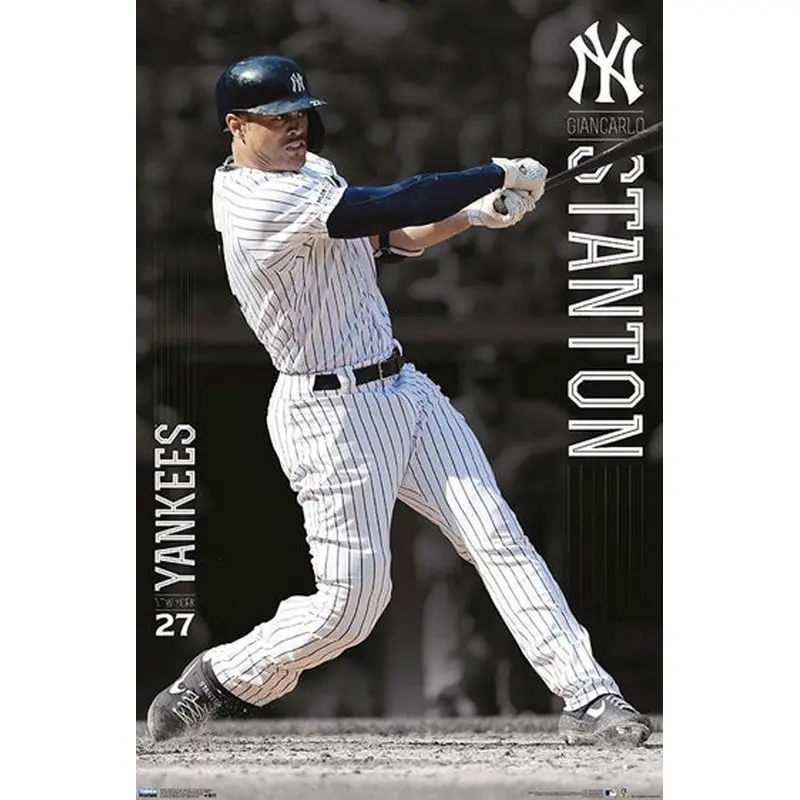 Giancarlo Stanton "Power" New York Yankees MLB Baseball Action Poster - Costacos Sports