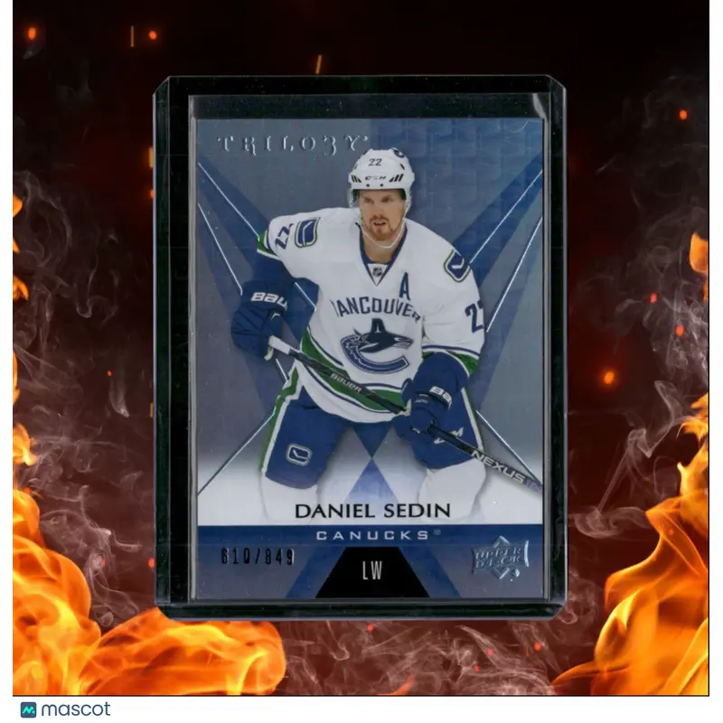 2016-17 Upper Deck Trilogy Daniel Sedin Rainbow Foil 610/849 #36