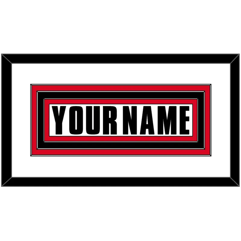 Canada Mens Hockey Nameplate - 2002 Olympics Home White - Triple Mat 1