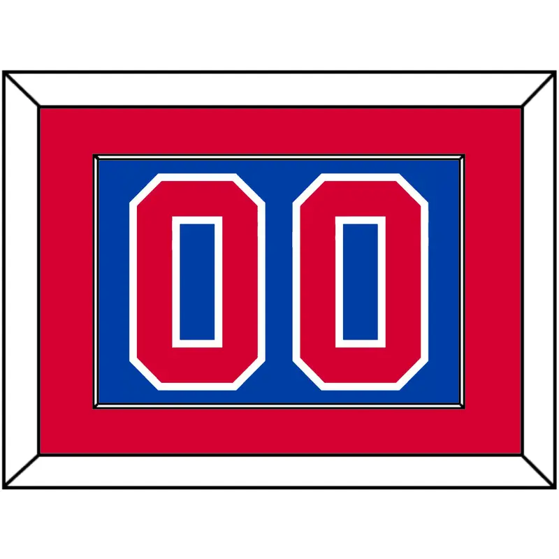 Detroit Number - Road Blue (1981-1996) - Single Mat 2